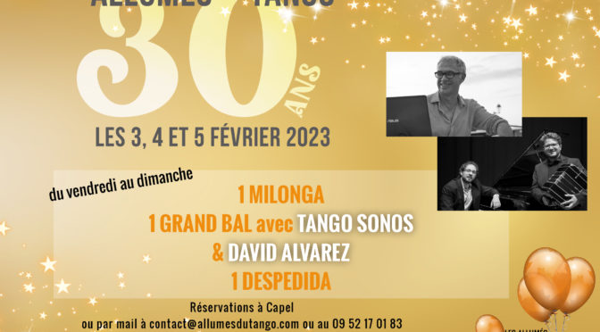 Bal des 30 ANS – Samedi 04 Février