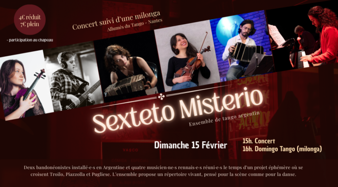 CONCERT & DOMINGO TANGO — DIMANCHE 15 FÉVRIER : DJ JEAN-MARIE